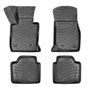 أرضيات مطاطية بحواف مرتفعة لسيارة بي إم دبليو الفئة الثالثة F30 موديل 2012–2019 بنظام الدفع الخلفي (2WD)