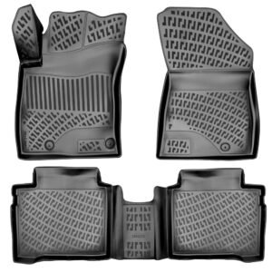 أرضيات (كاعيات) مطاطية بحواف مرتفعة لسيارة كيا نيرو هايبرد – إصدار USA موديل 2022 وما بعد