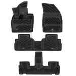 أرضيات (كاعيات) مطاطية بحواف مرتفعة لسيارة كيا تيلورايد موديل 2020 وما بعد – سبعة مقاعد