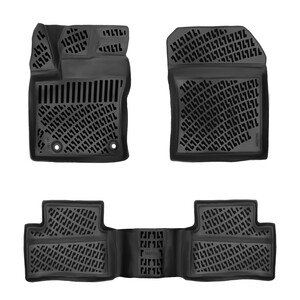 أرضيات (كاعيات) مطاطية بحواف مرتفعة لسيارة تويوتا كورولا كروس موديل 2024 وما بعد – النسخة الأمريكية