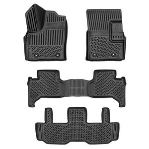 أرضيات (كاعيات) مطاطية بحواف مرتفعة لسيارة تويوتا لاند كروزر برادو J250 موديل 2024 وما بعد – 7 كراسي