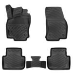 أرضيات (كاعيات) مطاطية بحواف مرتفعة لسيارة فولكس فاجن تاوس موديل 2022 وما بعد – إصدار USA