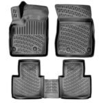 أرضيات (كاعيات) مطاطية بحواف مرتفعة لسيارة ميتسوبيشي أوتلاندر النسخة الأمريكية موديل 2022 وما بعد