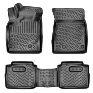 أرضيات (كاعيات) مطاطية بحواف مرتفعة لسيارة نيسان إكس-تريل موديل 2022 وما بعد – فئة البنزين