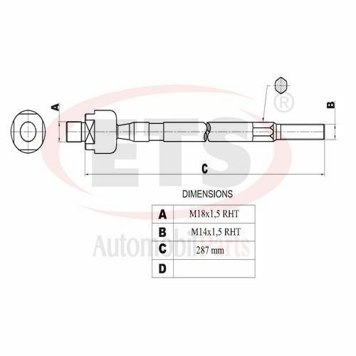 لقمة دركسون مازدا 626 موديل 1991 إلى 1997 – تشمل MX-6 وXedos 6