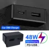 شاحن OBD2 سريع Dual Port USB / Type-C