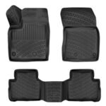 أرضيات (كاعيات) مطاطية بحواف مرتفعة لسيارة نيسان قاشقاي موديل 2022 وما بعد – فئة البنزين