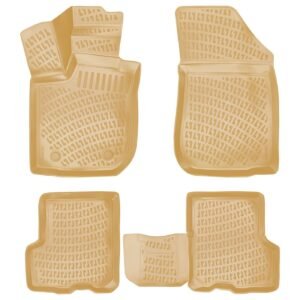 كاعيات مطاطية عالية الحواف – رينو سيمبول 2013–2021 / بيجي / بدون حامل أكواب خلفي